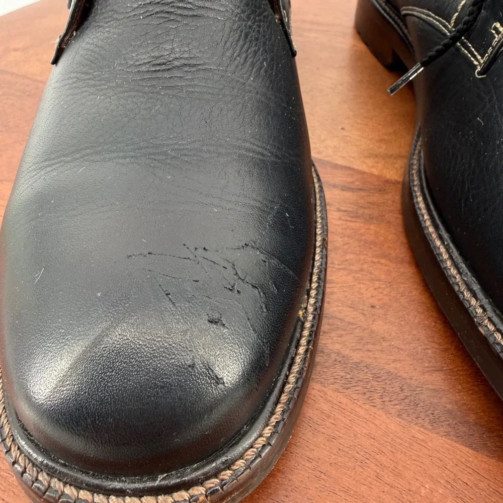 Johnston & Murphy J&M 1850 Chukka Boot Black Leather Lace Up Brazil Men's 10.5M